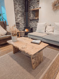 LINA Angled Legs Chunky Live / Waney Edge Coffee Table