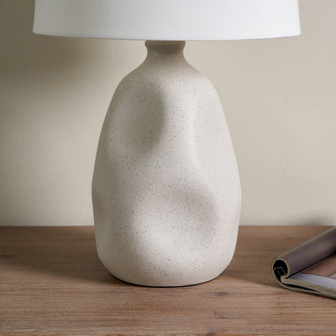 Sanders Cream Ceramic Table Lamp