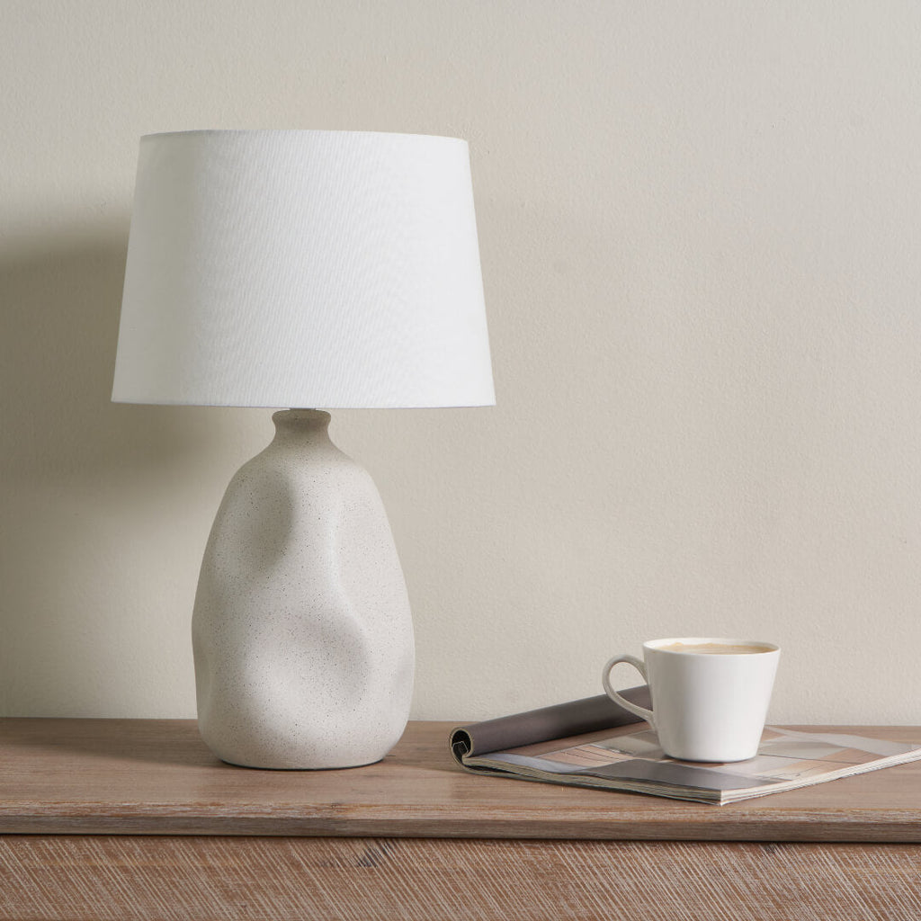 Sanders Cream Ceramic Table Lamp