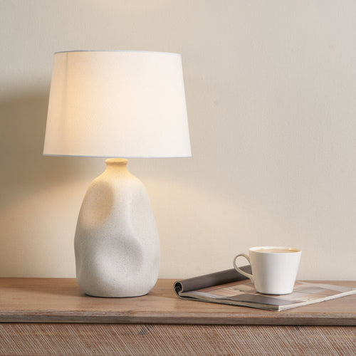 Sanders Cream Ceramic Table Lamp